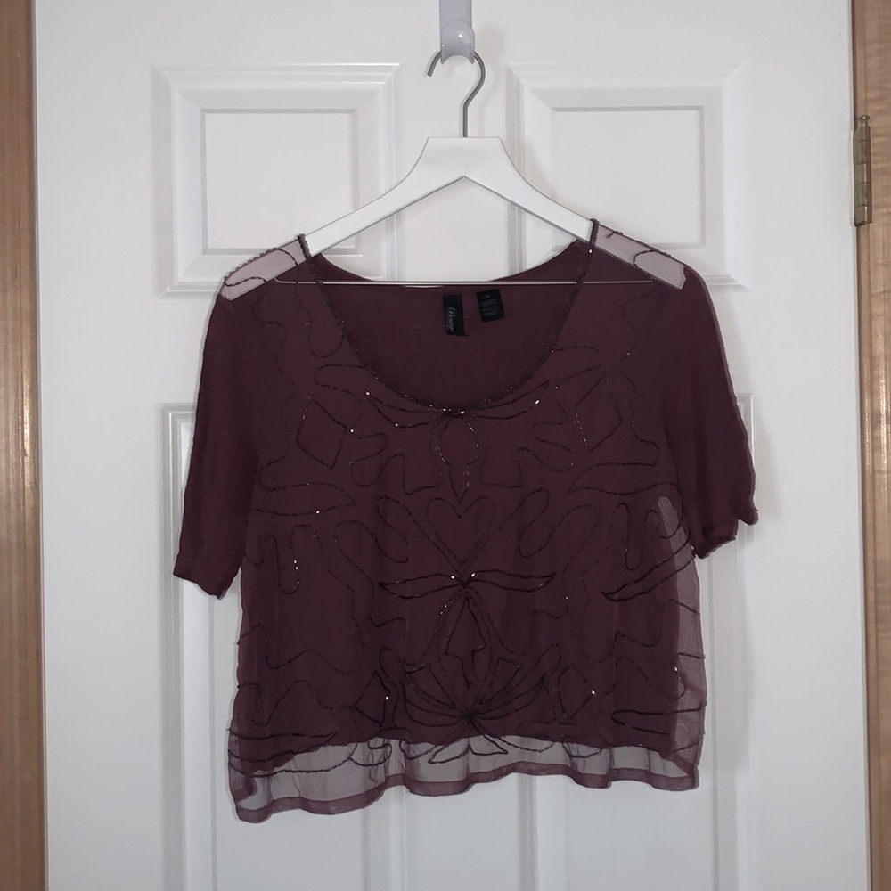 Beaded Crop Top